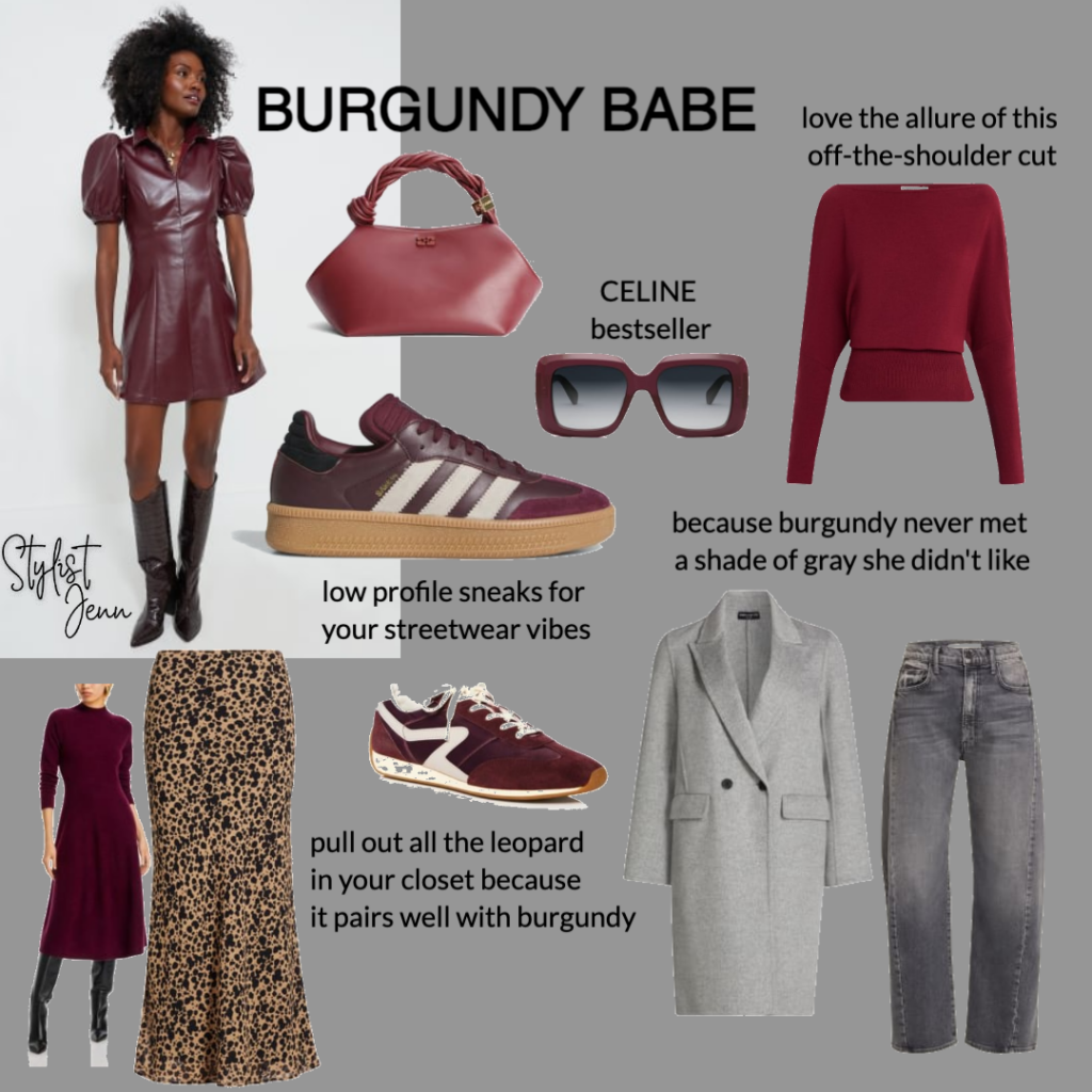 Burgundy and Leopard Trend Ideas