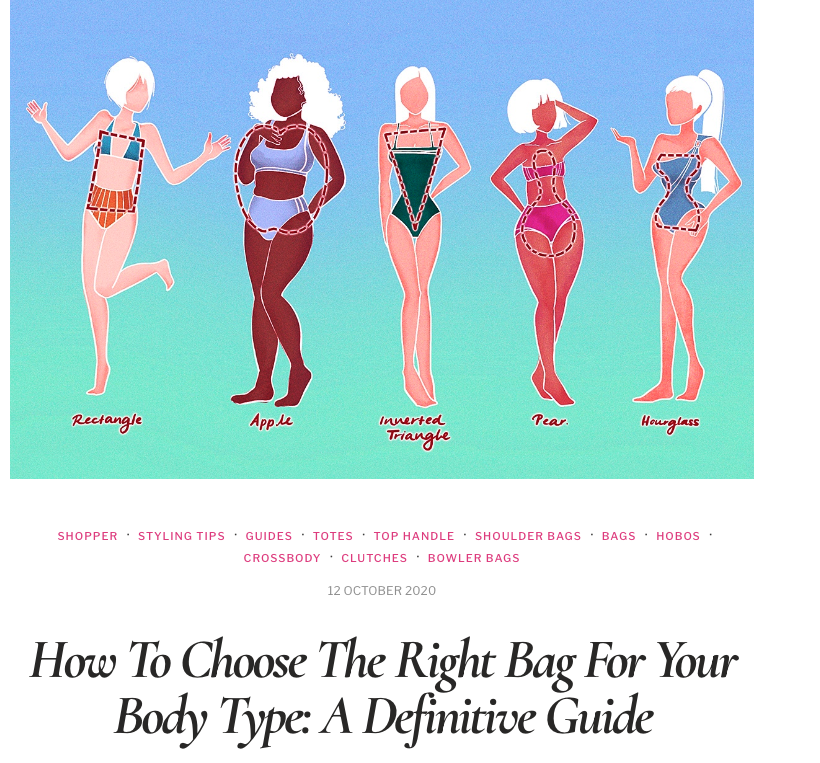 Body shape and which bags are best for them