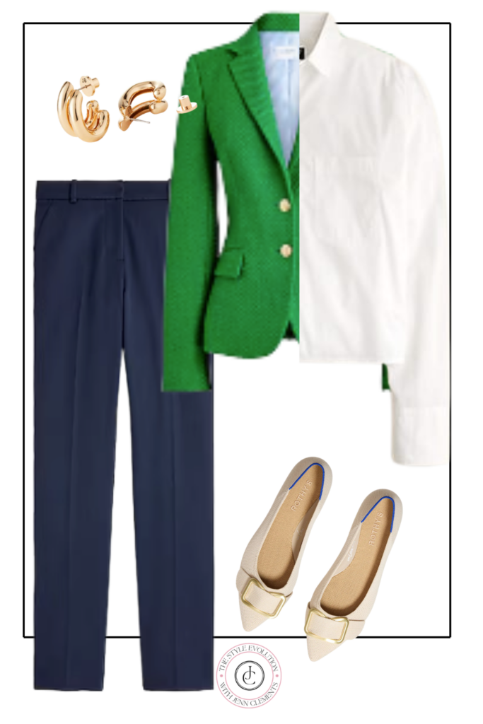 Tips for wearing Spring Green to the office with this gorgeous blazer in Spring Green 