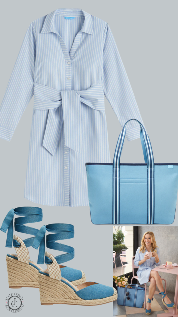 Feminine & Strong: Wrap dress + accessories + great heel