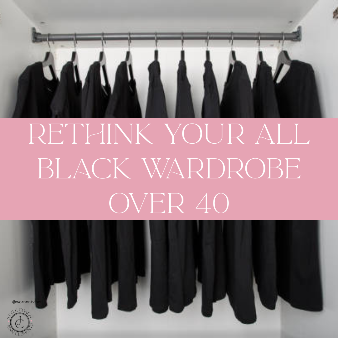 rethink your all black wardrobe over 40